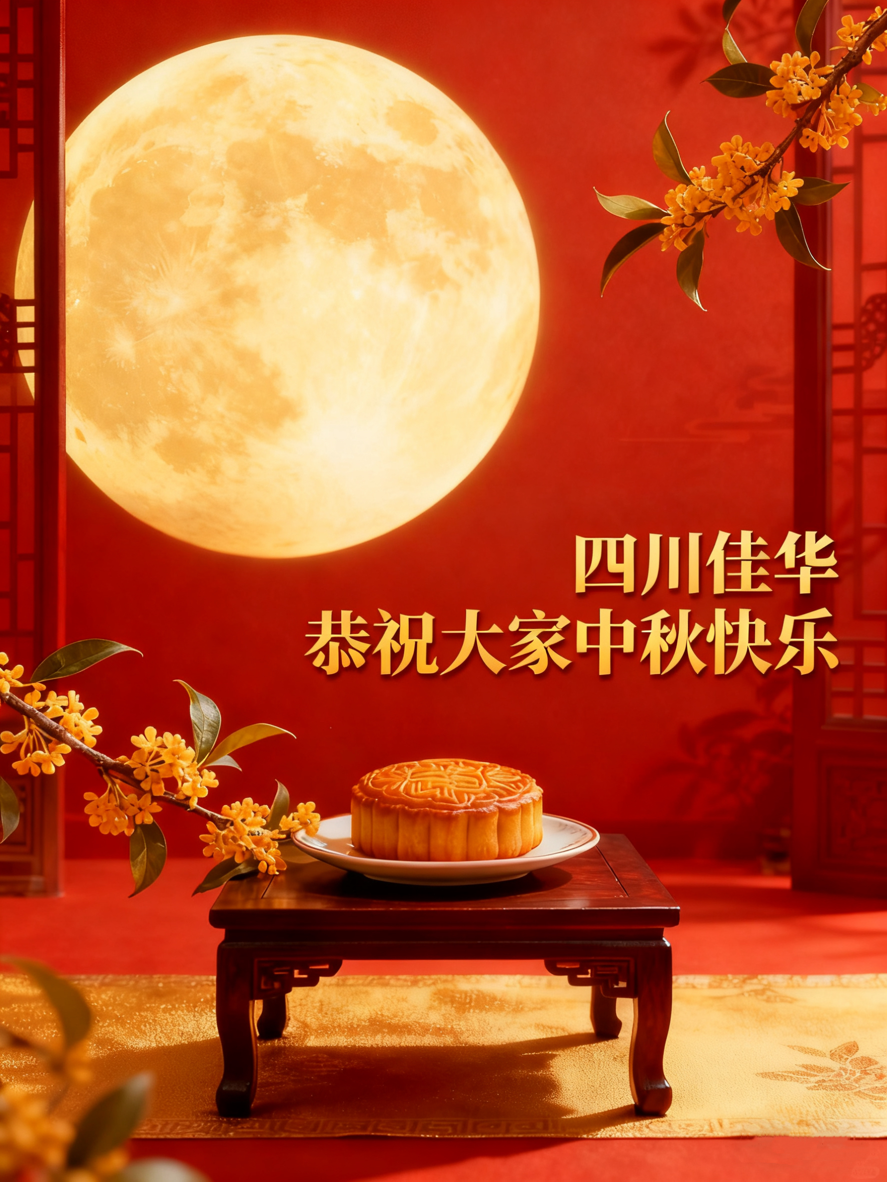 四川腾博官网恭祝各人：中秋欢乐
